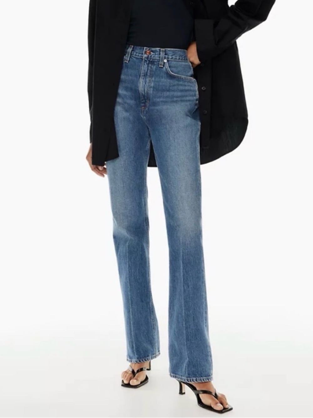 NWOT AGOLDE Vintage High-Rise Flare Jeans Size 25